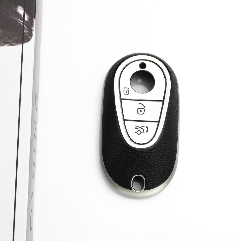 Leder TPU Zubehör Auto Hülle Schlüsselanhänger für Mercedes Benz C S Klasse W223 W206 S350 S400 S450 S500 C200 C260 Auto Schlüsselhülle Abdeckung