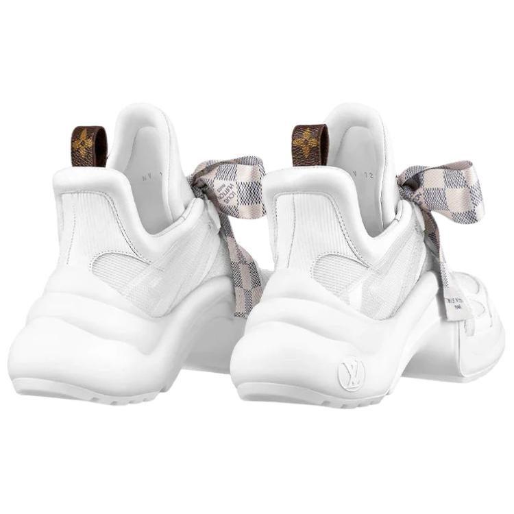 Louis Vuitton Archlight 1.0 Sneakers 'White With Plaid Ribbon' Women's 1AACPW