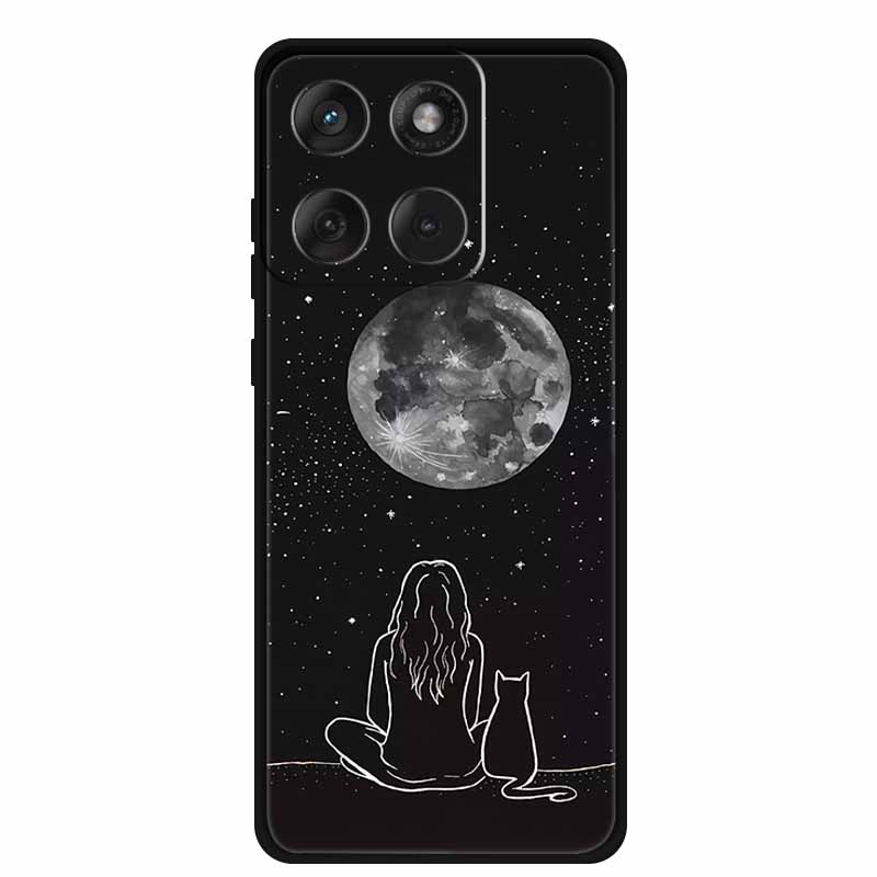Für Motorola Edge 70 5G Hülle 2025 Mode Schwarz Silikon TPU Weiche Handyhülle Für Motorola Moto X70 Air 5G Rückseite Hülle Fundas