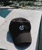 BLUFF B Initial Cotton Ball Cap [Brown]