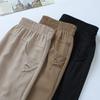 Mom's Lightweight High-Waisted Pants for Middle-Aged & Elderly Women - Elastic Waist, Straight Leg, Casual Fit