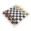 Chess Board Game Set   PU Lther Chess Board Wooden Chess Pieces Portable Chess Set with Storage Bag