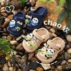 2026 New Summer Cartoon Panda Kids' Non-slip Crocs for Outdoor & Indoor Use