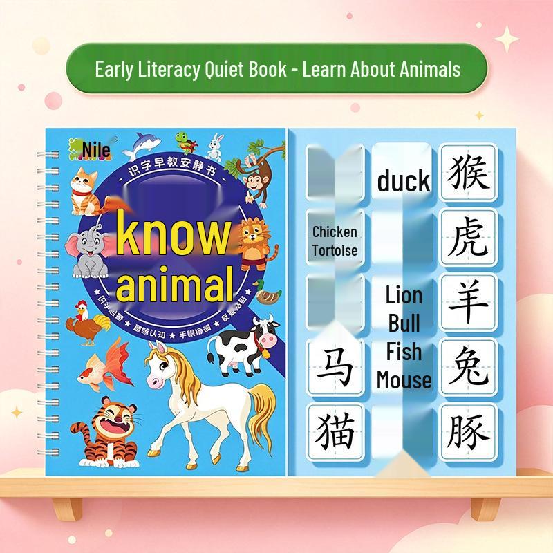 Early Education Quiet Book & Baby Literacy Cards - Children's Educational Toy