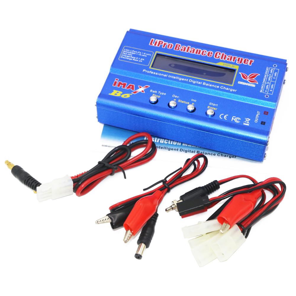 Digital Imax B6 80W Lipo Battery Balance Charger With T /XT60 /Tamiya /Mini Tamiya For 2S 3S 4S 5S 6S RC Lipo Car Boat Toy