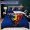 Mks Pogoń Szczecin Pattern Bedding,Quilt Set Quilt Cover Pillowcase Home Birthday Gift(1 * duvet cover + 2 * pillowcase, without core)_lx