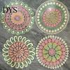 Durable Decorative Lace Doilies Round Colorful Doily, 11.42" Floral Placemat, Heat Retro Style Table Mat Resistant Mat, for Teapot, Coffee Cup