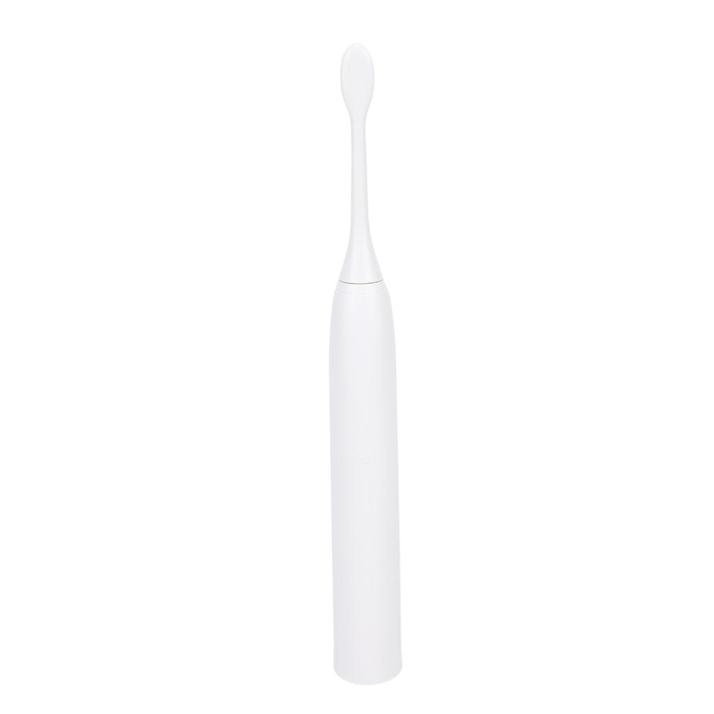 Electric Toothbrush Rechargeable Water Proof Battery Powered Toothbrush with Replacement Heads White