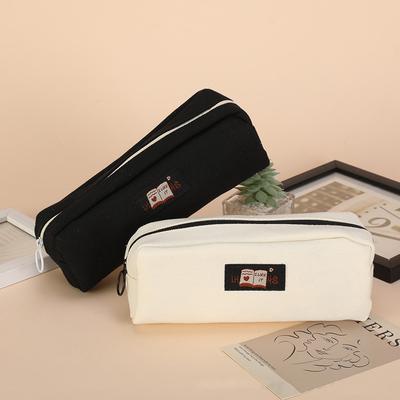 Simple Pencil Case School Stationery Supplies Korean Style Stationery Large Capacity Pencil Pouch Estuche Kalemlik Pencilcase