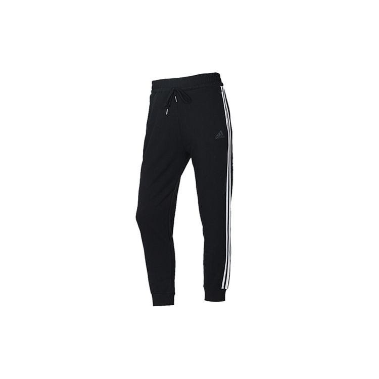 Adidas Comfort 3 Cuffed Knit Joggers Women Bottoms Black DW4604