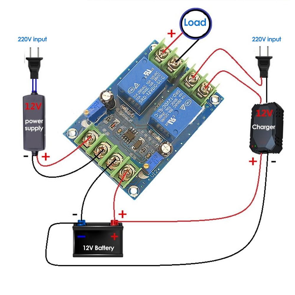 Power Supply Automatic Switching Module 12V 10A Emergency Disconnector Power Failure to Power Supply Automatic Control Panel