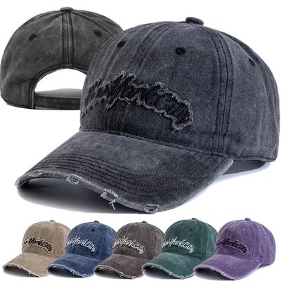 New Unisex Retro Style Baseball Cap New York City Embroidery Washed Cotton Cap Men Women Fashion Dad Hats