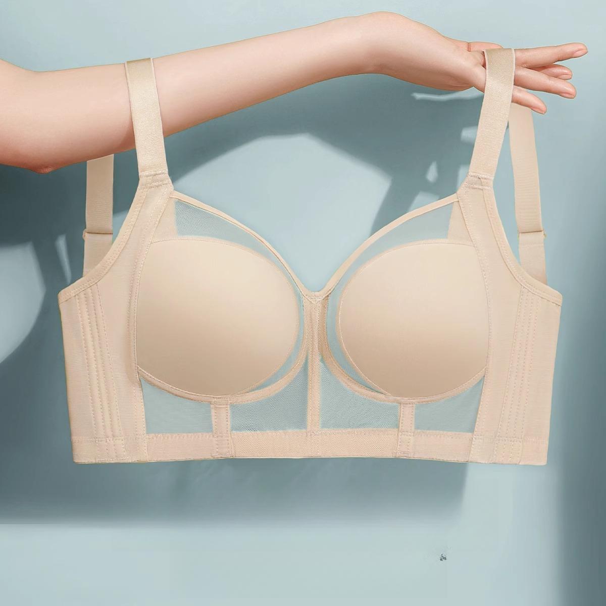 

Нижнее белье Женский Ультратонкий Дышащий Бесшовный Бюстгальтер Поддерживающий и Моделирующий Тип Бюстгальтер Предотвращающий Провисание Бюстгальтер Большого Размера 42/95D бежевый