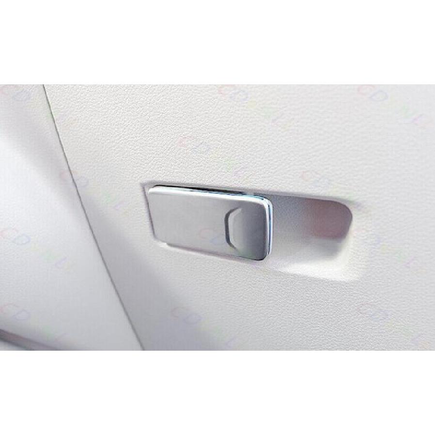 Co-Pilot Storage Box Handle Frame Trim For Jeep Renegade 2015- Matte Silver