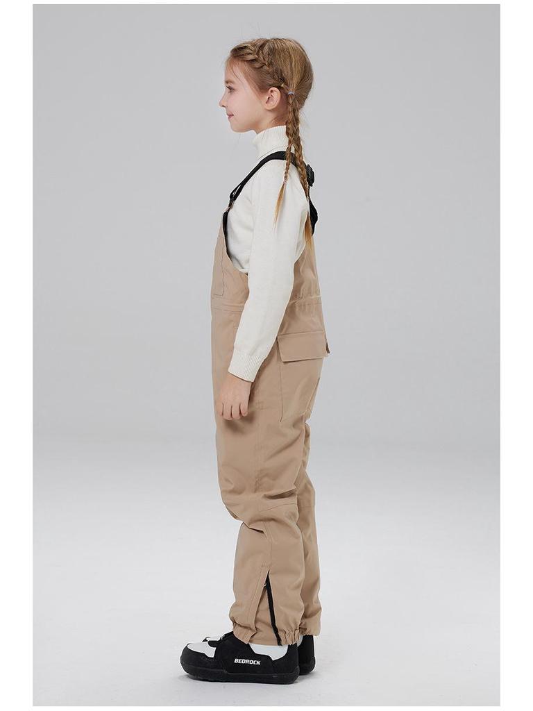 Kids' Winter Ski & Snowboard Bib Pants - Warm, Thick, and Snowproof