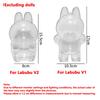 For Labubu Transparent Protective Case LABUBU Doll Protector Portable Pendant Storage Box for Labubu Clear Display Bag 1pc