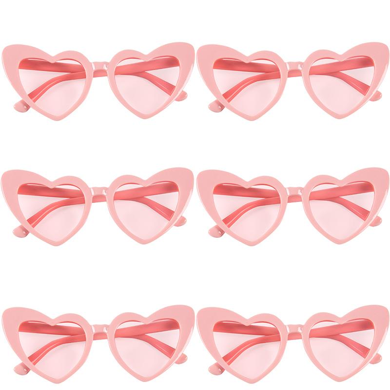 6/8pairs Vintage Heart Shaped Sunglasses Bachelorette Bride Bridesmaid glasses Wedding Bridal Shower Decor woman Hen party gifts 5
