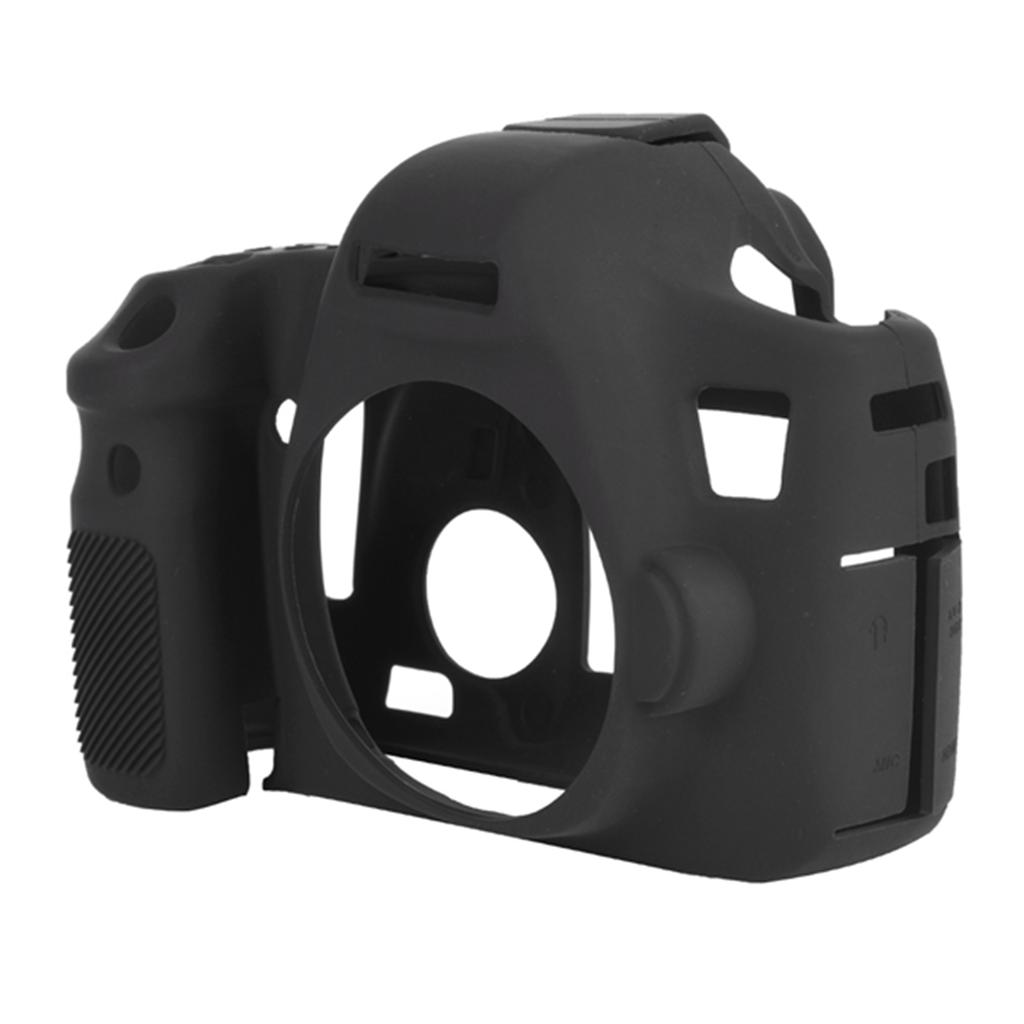 Soft Silicone Camera Case Protective Cover Skin for Canon 6D (Black)