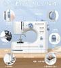 Small, beginner-friendly, popular, compact design electric sewing machine with 16 built-in stitches, reverse stitch function, 2-speed adjustment, foot
