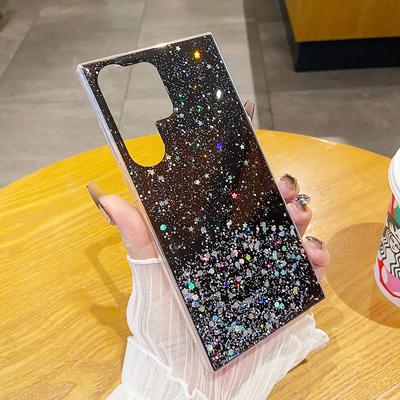 Custodia Trasparente Sottile Antiurto con Gocce di Colla Glitterata Lucida per Samsung Galaxy S25 Ultra S24 FE S23 Plus S22 A16 A56 A06 A55 A35