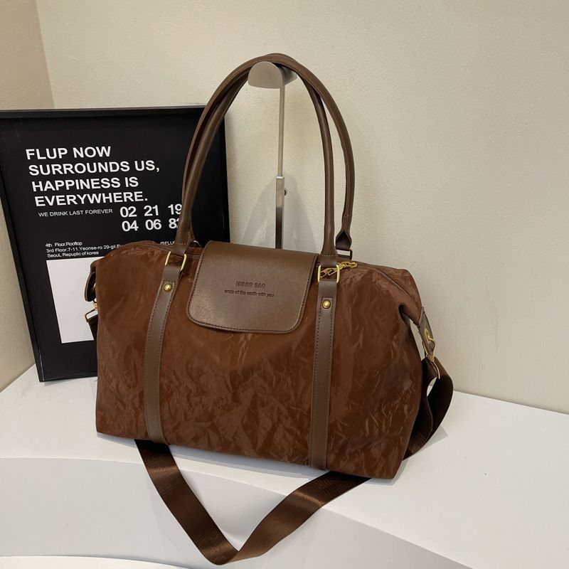 

Сумка для багажа для чемодана на колесиках, большой вместимости, многофункциональная женская дорожная сумка, модная косметичка, легкая, красивая Curry