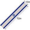 Linen Israel Flag Table Runner Je Table Decoration for Passover Rosh Hashanah Sukkot Sukkah Kitchen Dinning Room Party Decor (13" x 72")