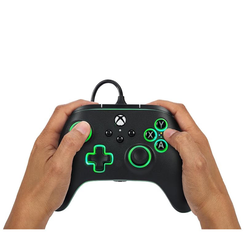 [Domestic Genuine Product, 2-Year Warranty] PowerA Lumektra Advantage Wired Controller - Black for Xbox Series X|S and PC Windows 10/11 (Officially