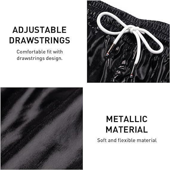 Men's Cross-border Patent Leather Beach Shorts: Casual Three-Color Design