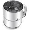 Good-Flour Sifter Hand Crank Fine Mesh Screen Universal Flour Sieve For Pastries Cupcakes Decorate Cakes Equipment