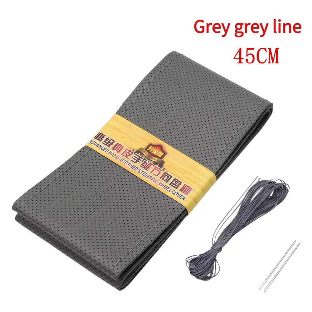 New Steering Wheel Cover Truck Handle Cover 42CM 45CM 47CM 50CM Braid Leather Car Steering Wheel Case for Truck Lorry Accessorie