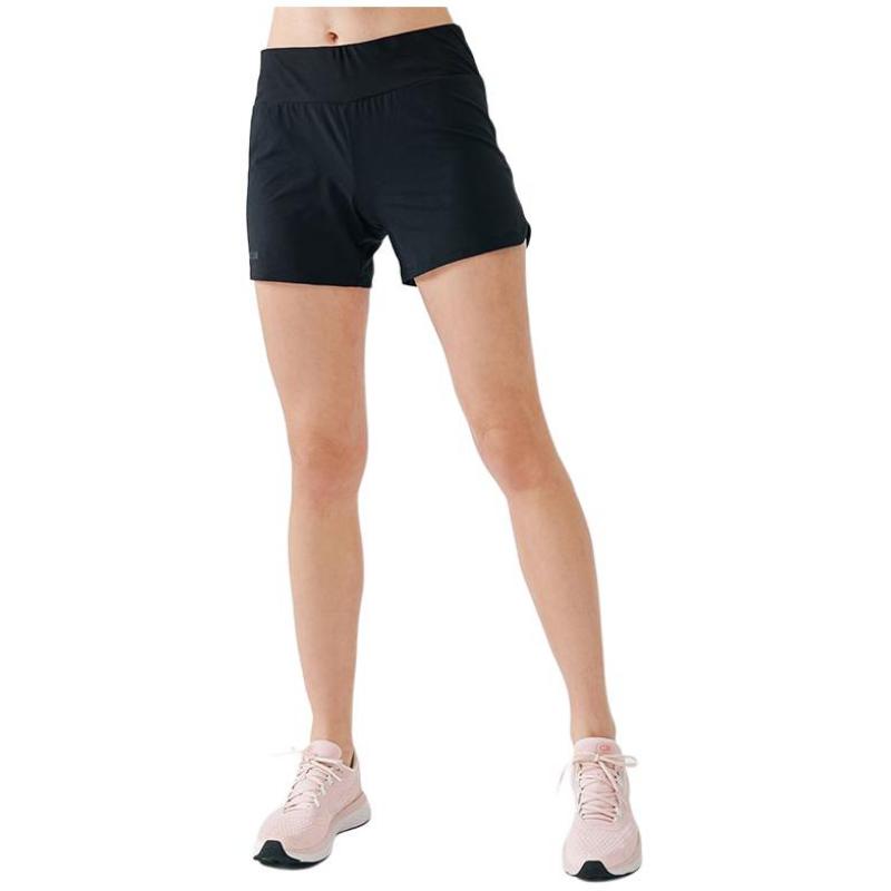 

DECATHLON 100 Women s Running Series Mid-Rise Solid Colour Shorts Women s Black XL чёрный