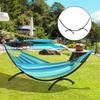 Outdoor Steel Hammock Stand, 300x90x100 cm, up to 120 kg, for Garden, Beach, Camping, Black