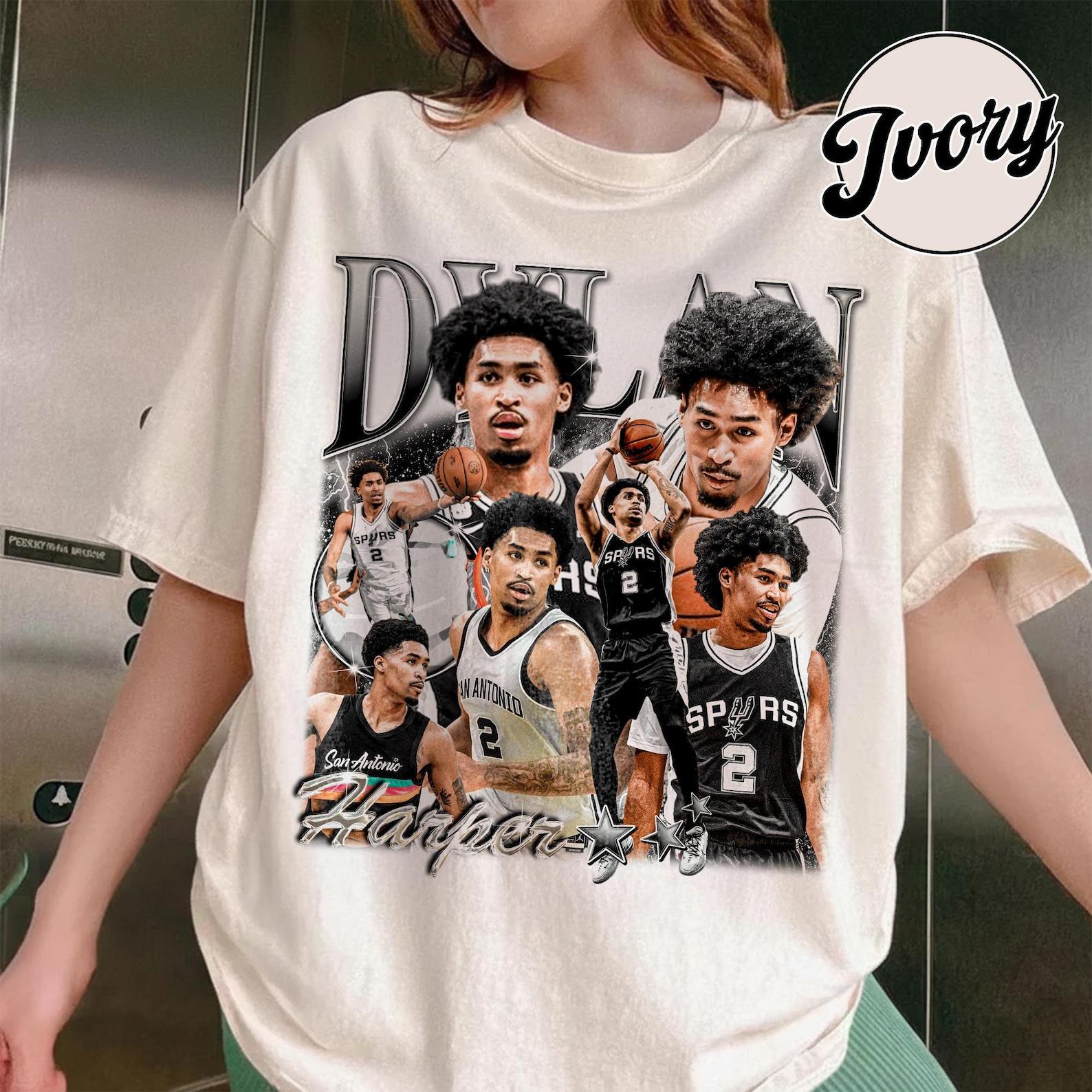 Vintage Dylan Harper Basketball Bootleg Rap Comfort Colors Shirt XL
