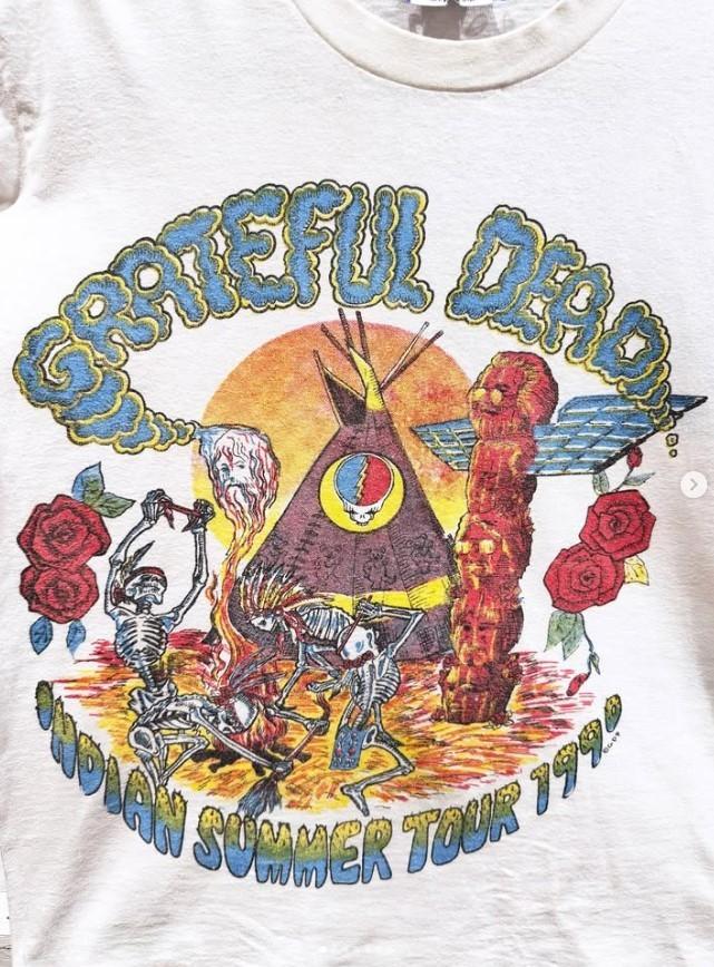 NEW Grateful Dead 1990 ‘Indian Summer’ Tour Lot T-Shirt. Built to Last! Reprint L