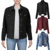 Ženy Ležérní móda Džínová bunda Jean Coat Korálky Outwear Overcoat