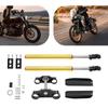 29in Triple Clamp Forks with Shock Absorber, Powerful Aluminum Alloy Suspension Kit Compatible W/ Most 110cc & 125cc Dirt Bikes