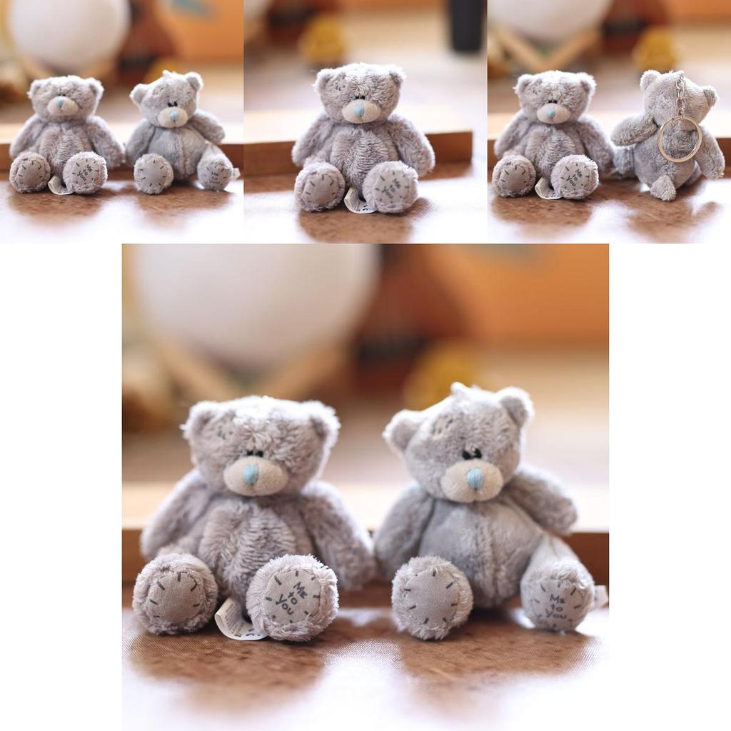 Cute Bear Plush Keychain With Super Soft Short Plush For Bag Decor And Gift