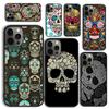 Mexican Skull Flower Phone Case for iPhone 17 Air 16 15 14 12 13 PLUS 11 PRO MAX Back Cover Fundas Shell