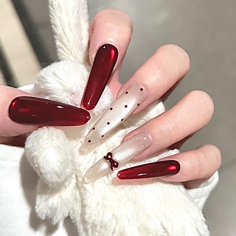 Verlaufende Bernstein-Goldfolie Abnehmbare Nagelsticker - Herbst/Winter-Kollektion