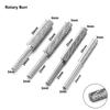 1Pcs 3/4/5/6mm Rotary File Finishing Metal HSS Drill Bit Dual Slot Carbide Burr Milling Cutter