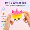 Kawaii Lila Einhorn Knödel Squishy Riesiger Bao Brötchen Quetsch Fidget Anti Stress Angstlinderung Büro Schreibtisch Dekoration Geschenkidee