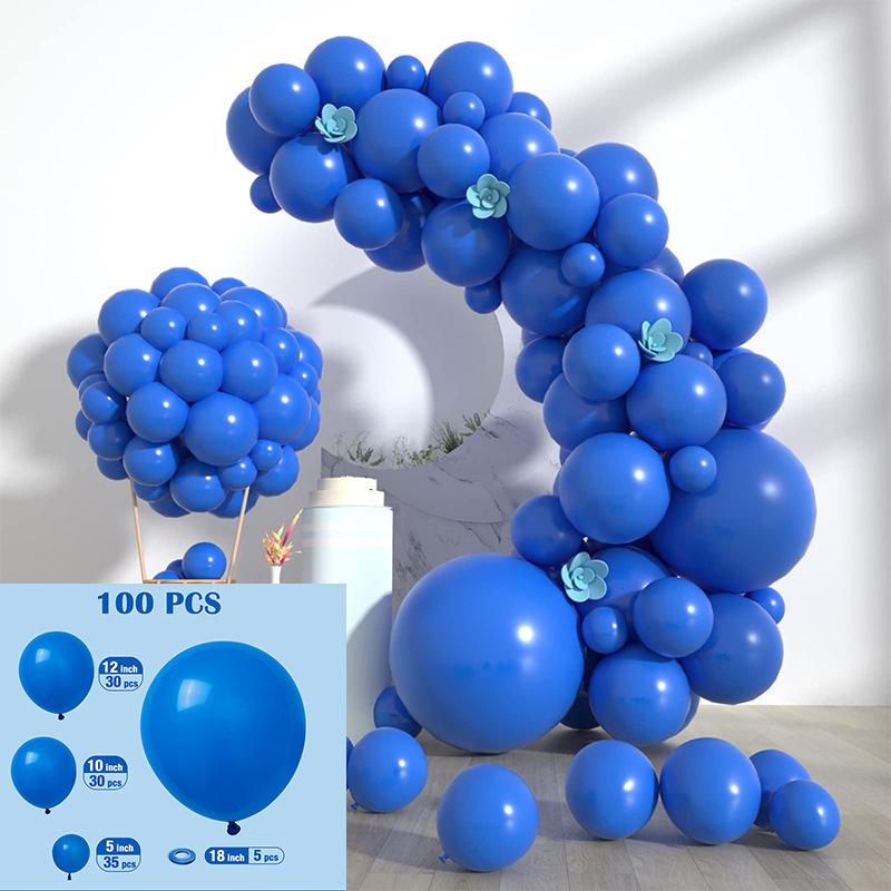 60/100Pcs Solid Color Metal Balloon Wreath Arch Set For Wedding Birthday Party Christmas Halloween Decorations