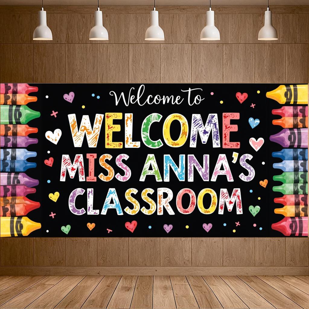 Decoration Decor Banner for  Classroom Teacher Party