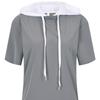 Shop   Women S SS Premium BoTTom STring Span ShorT Sleeve Hoodie T ShirT Lb wSh 