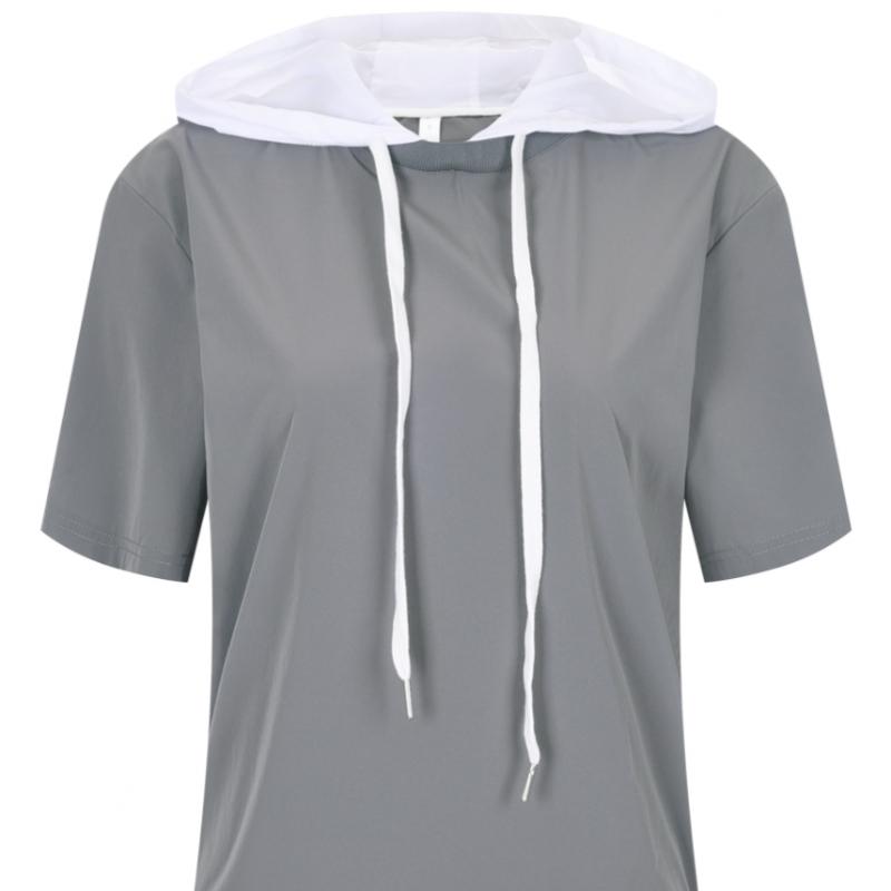 Shop   Women S SS Premium BoTTom STring Span ShorT Sleeve Hoodie T ShirT Lb wSh 