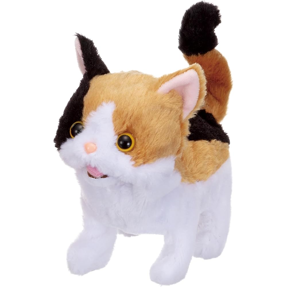 IWAYA Piccoline Cat Plush Toy Battery Operated Slow Walking and Fast Running ST Mark Certified for Ages 3 and Up
