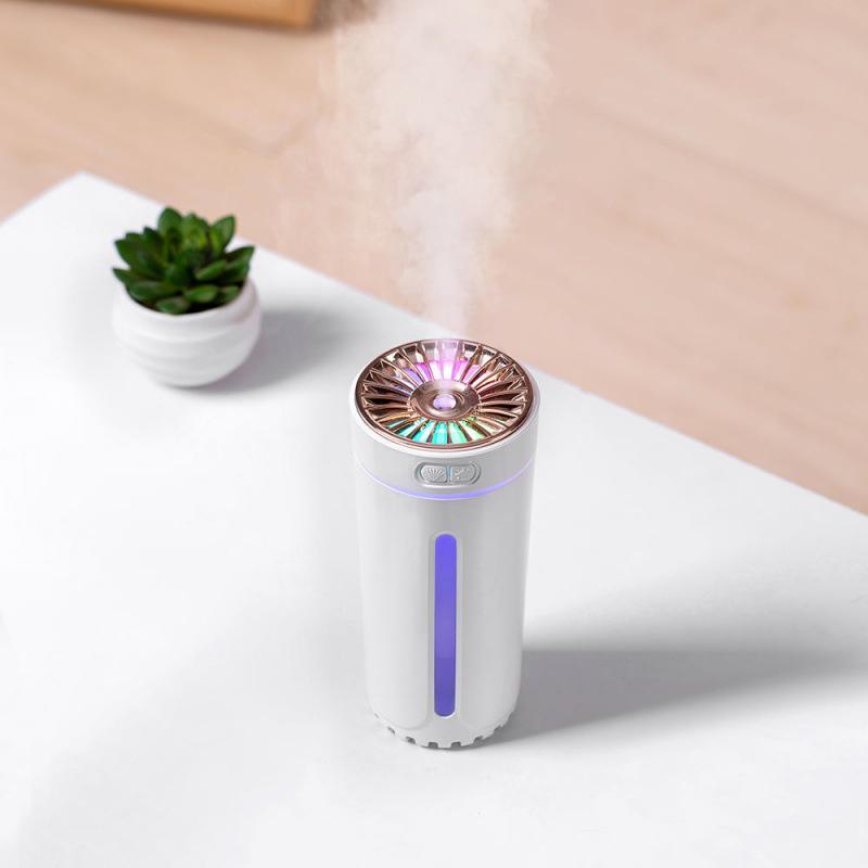 Car Humidifier & Air Purifier Aroma Diffuser with Interior Light & Odor Eliminator