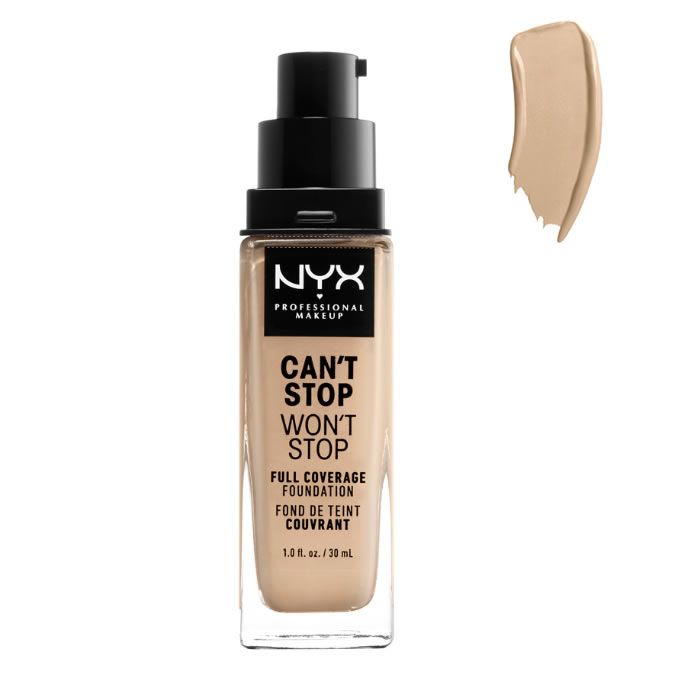 

Nyx Can t Stop Won t StopFull Coverage Foundation Warm Vanilla 30 мл