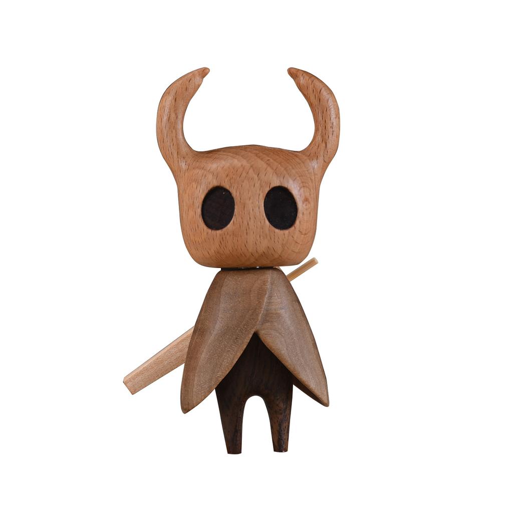 Interesting Little Knight Wooden Desktop Ornaments, Cute Character Art Crafts