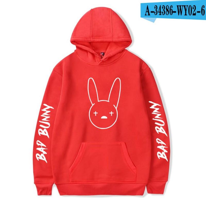 Unisex Hooded Sweatshirt Bad Bunny Inspired Casual Fall Pullover With Letter Print